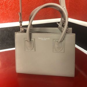 grey Teddy Blake satchel bag